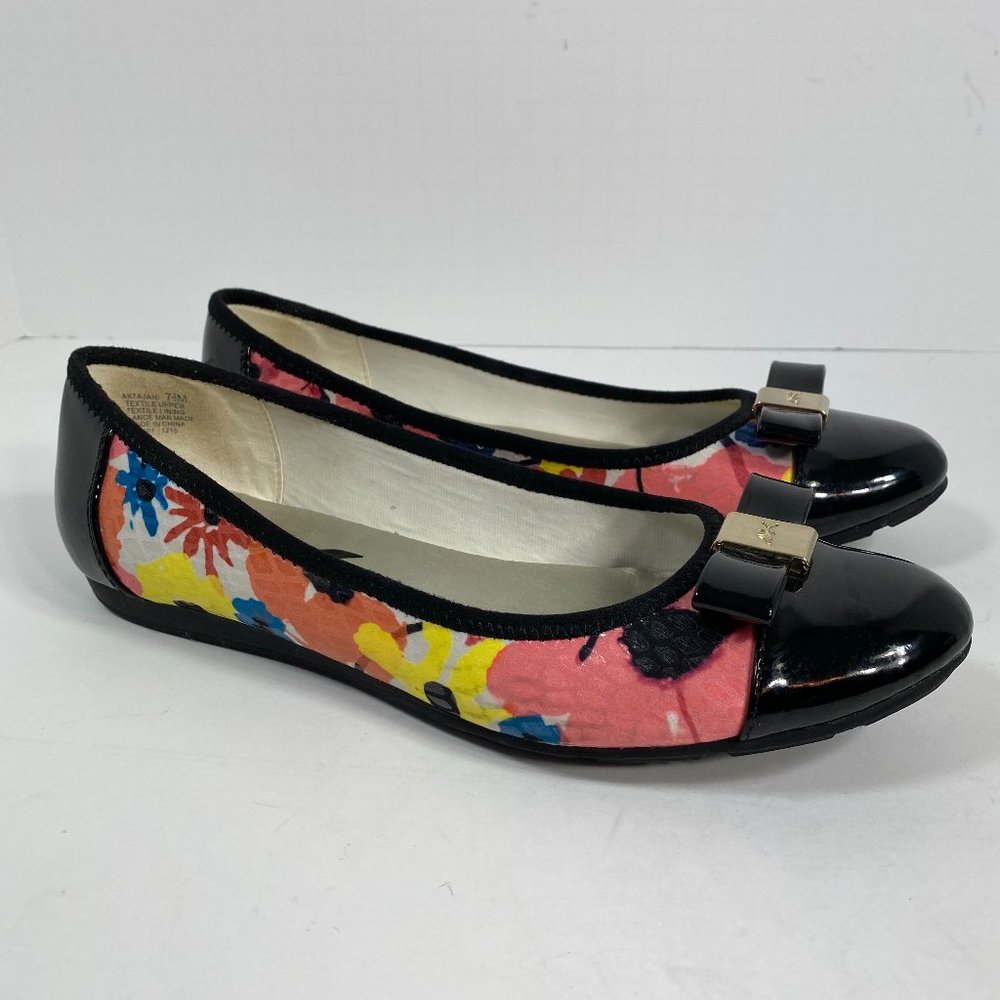 Anne Klein Sport 'Aricia' Floral Ballet Flats 7.5